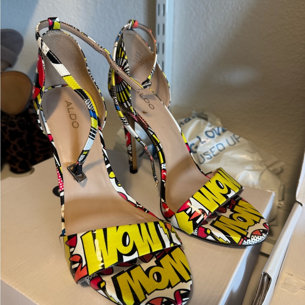 Aldo Multicolor Pop Art Heels